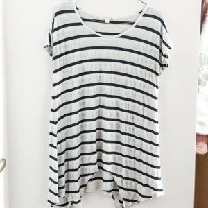 Black&White Striped Top